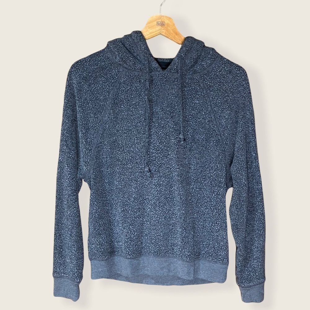 Aerie: Thin Sherpa Fleece Loungewear Pullover Sweatshirt Hoodie Gray Small